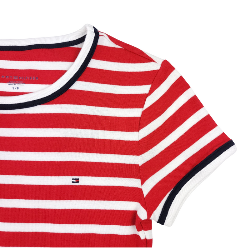 Tommy Hilfiger Striped Crew Tango Tee