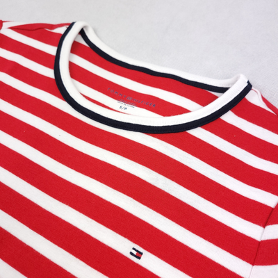 Tommy Hilfiger Striped Crew Tango Tee